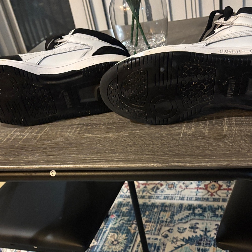 Puma Black and White Mid-Top Sneakers - Picture 3 of 3